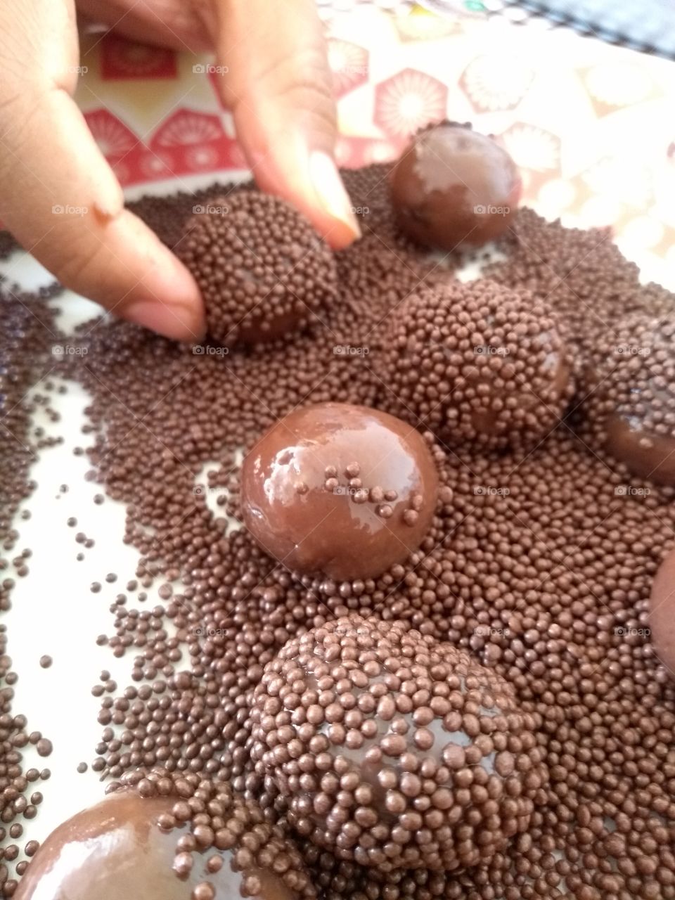 Brigadeiros de Chocolate.