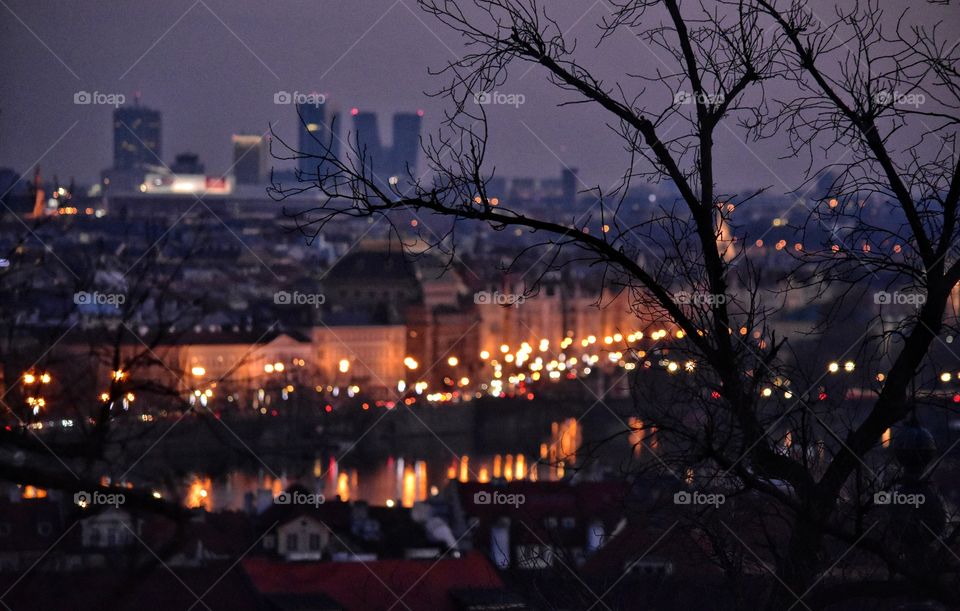 Evening prague view