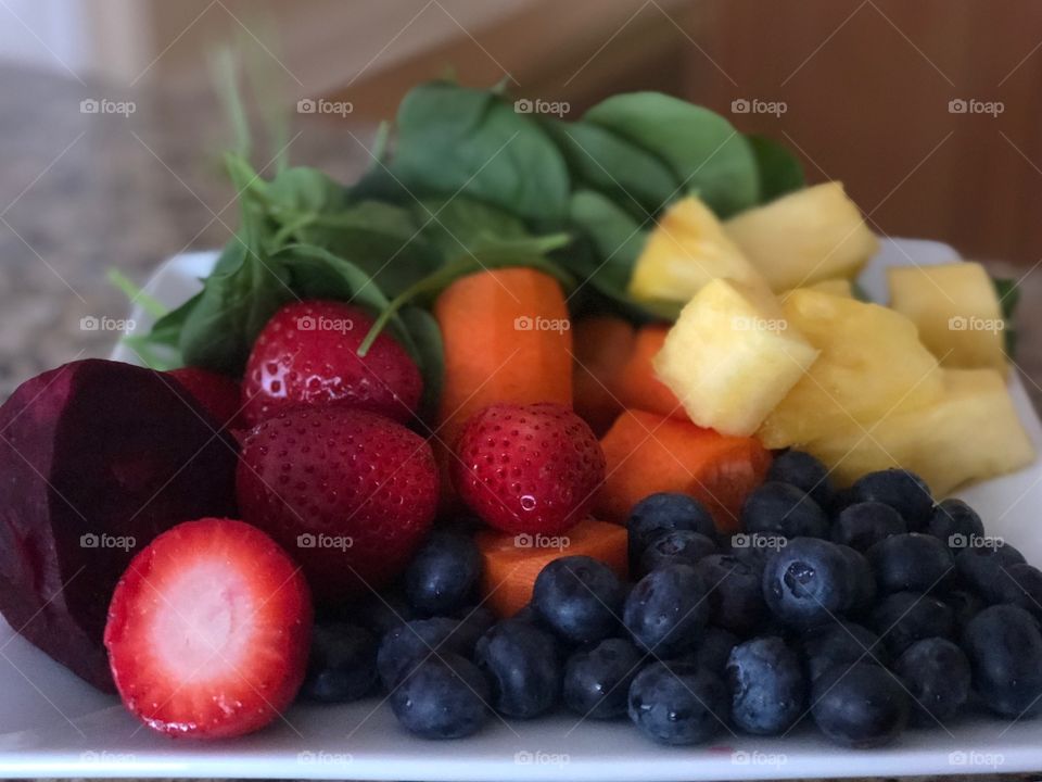 Organic vegetables & Fruits smoothie mix