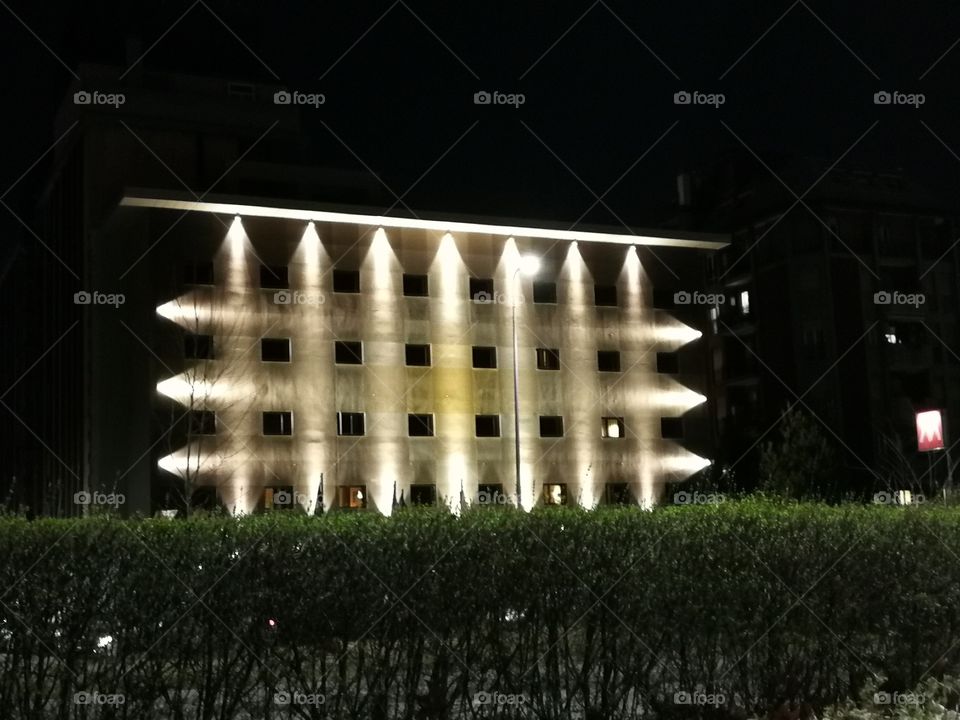 Rectangular building