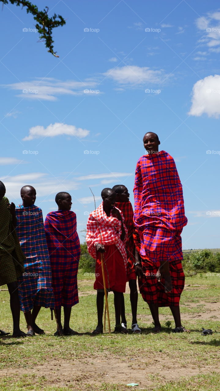 People, Group, Child, Man, Masai