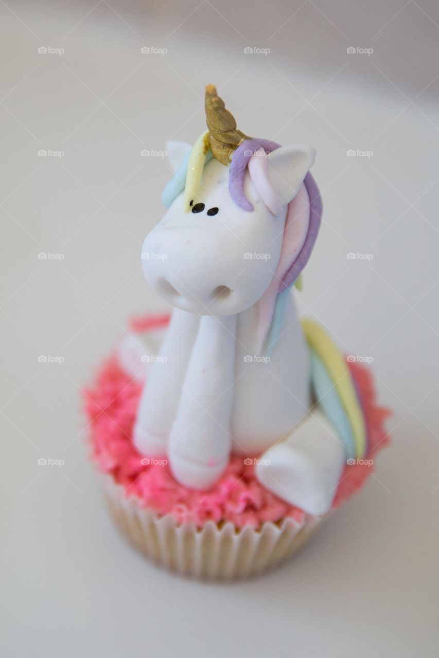 object - unicorn on cupcake