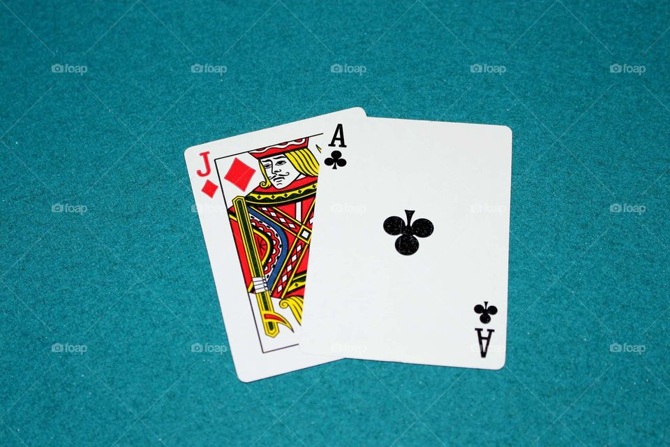 Blackjack 21 playing cards
