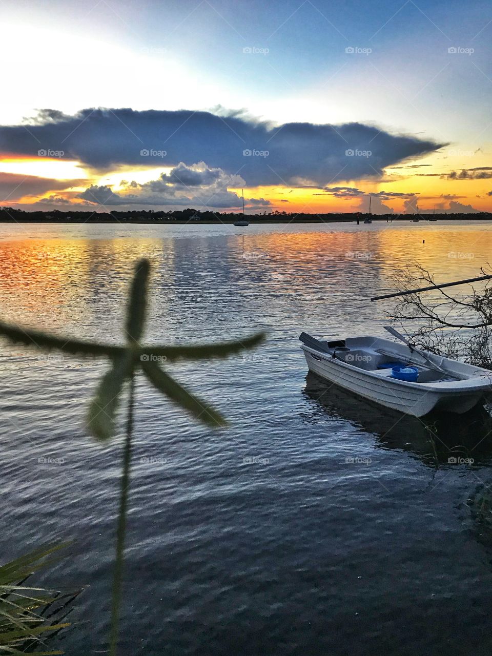 Sunset over Intracoastal Waterway 