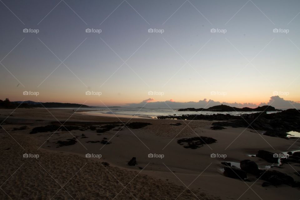 Beach at first light 