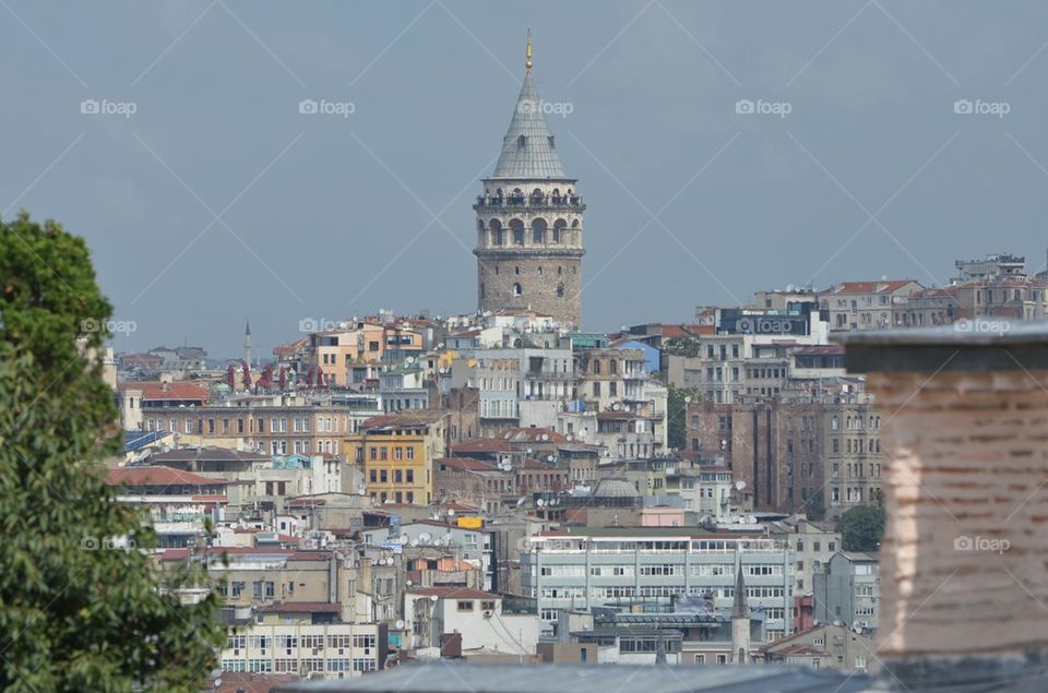 View of tall tower in turkey