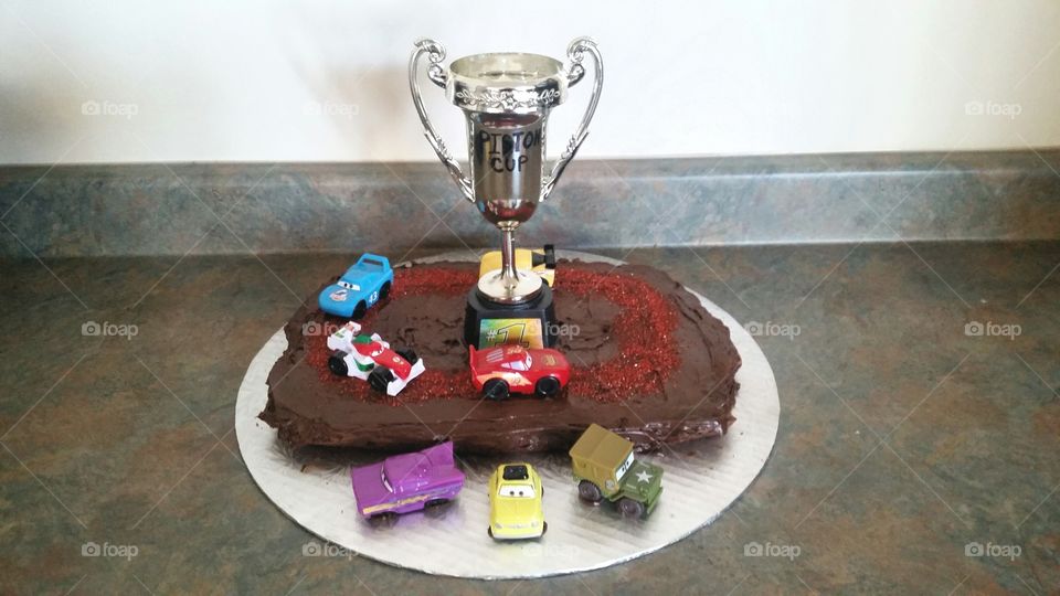disney cars brownie birthday cake