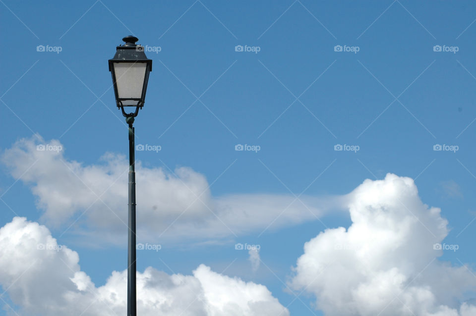 Light against Blue Sky