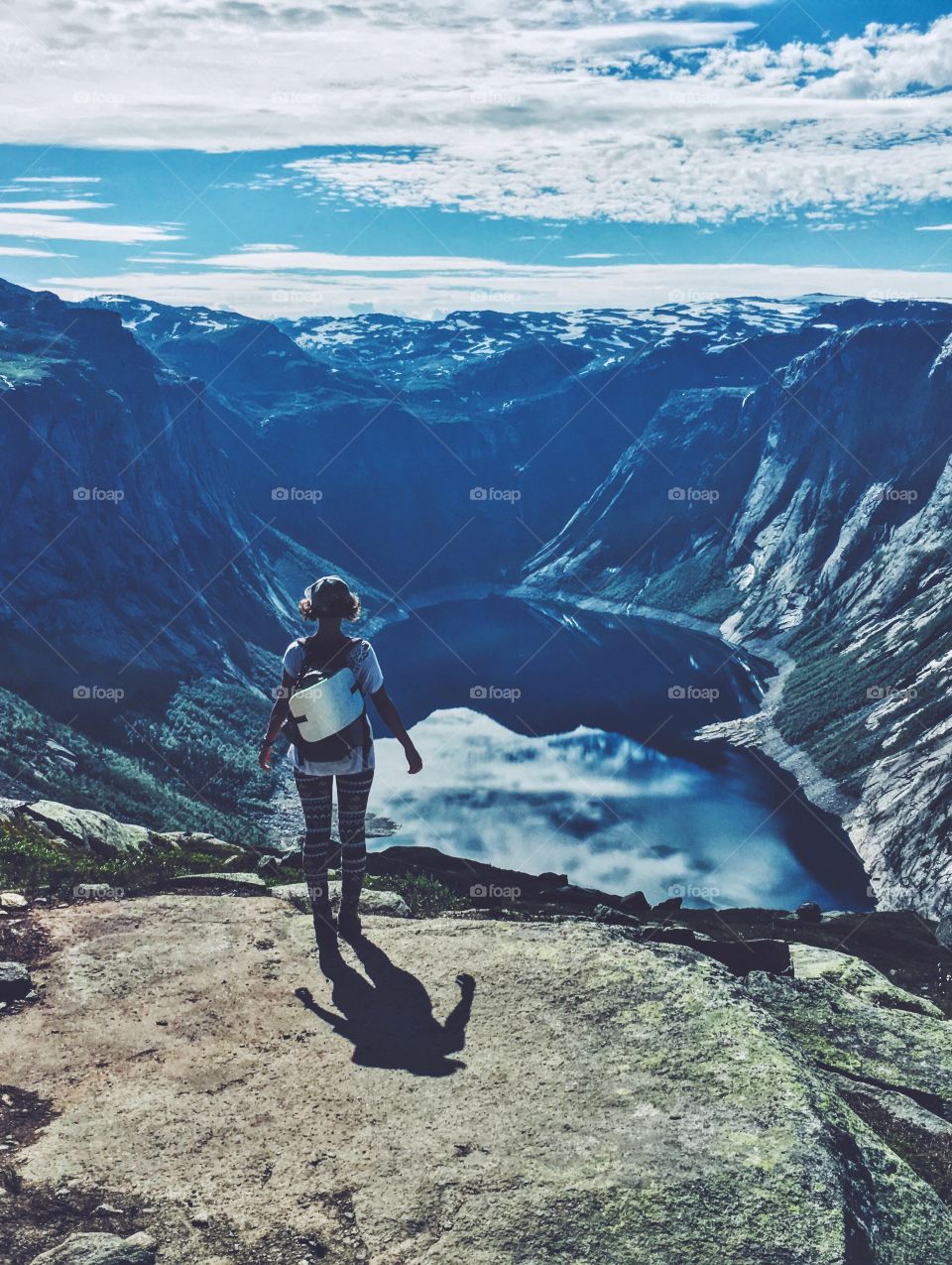 Reflection of the lake in Norway 