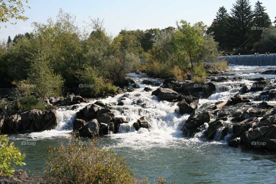 Idaho Falls, several cascading water falls,  beautiful,  in the middle of town, solace, relaxing escape