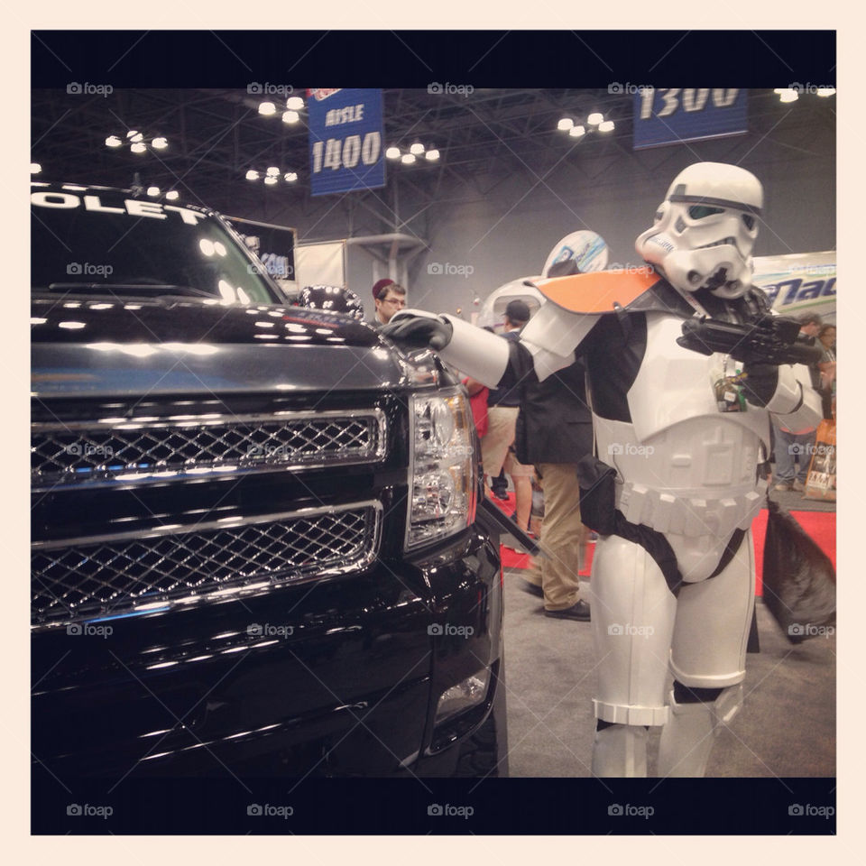 A storm trooper and his ride at New York Comic Con!