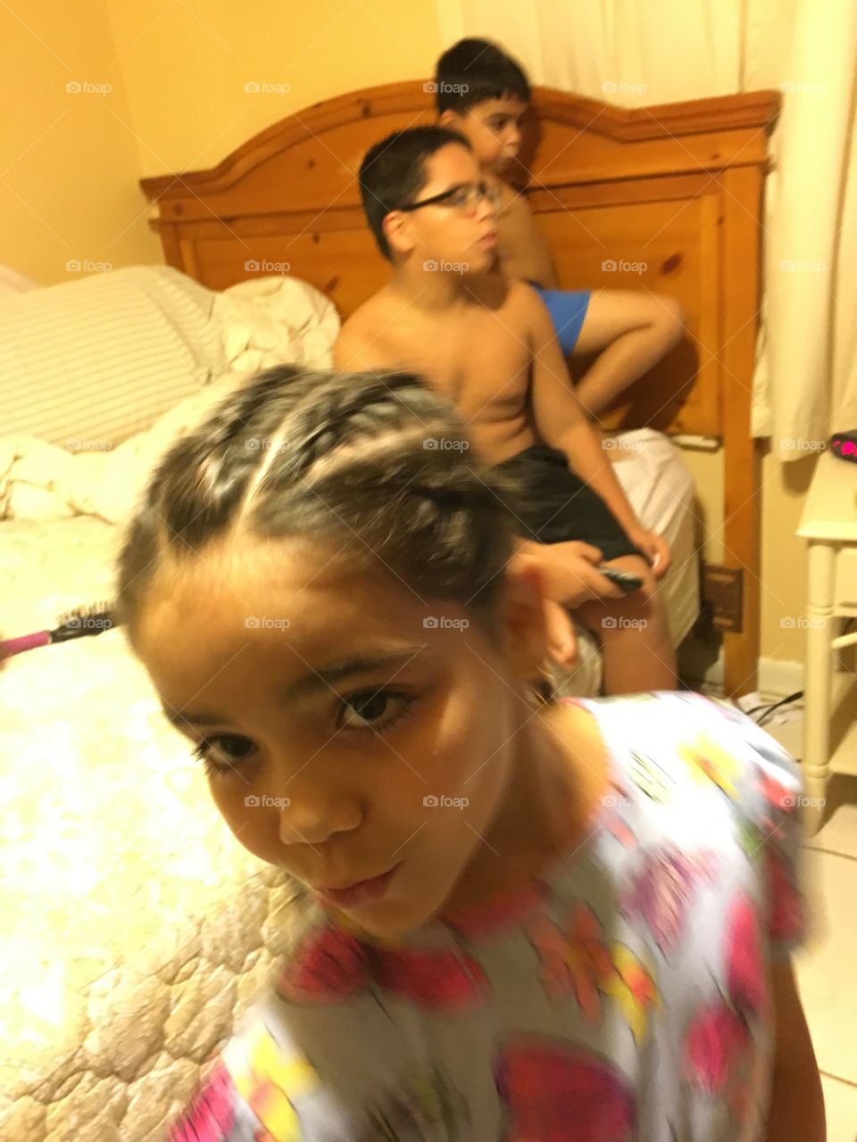 She wanted braids and now it has gone to her head
