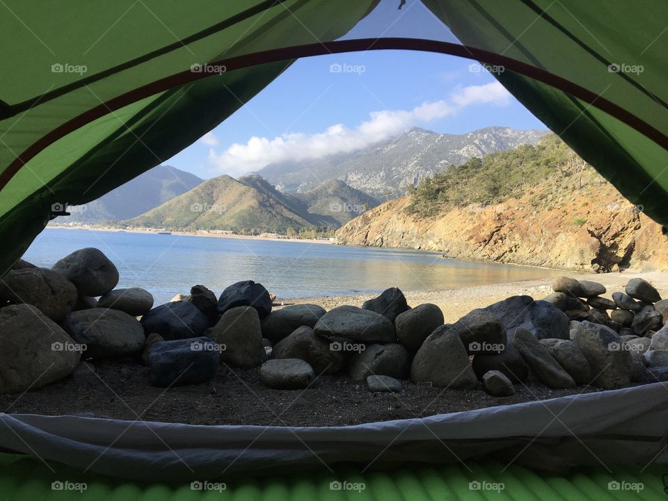 The best „window” view ever! One of the views of our 70 km hiking the Lycian Way
