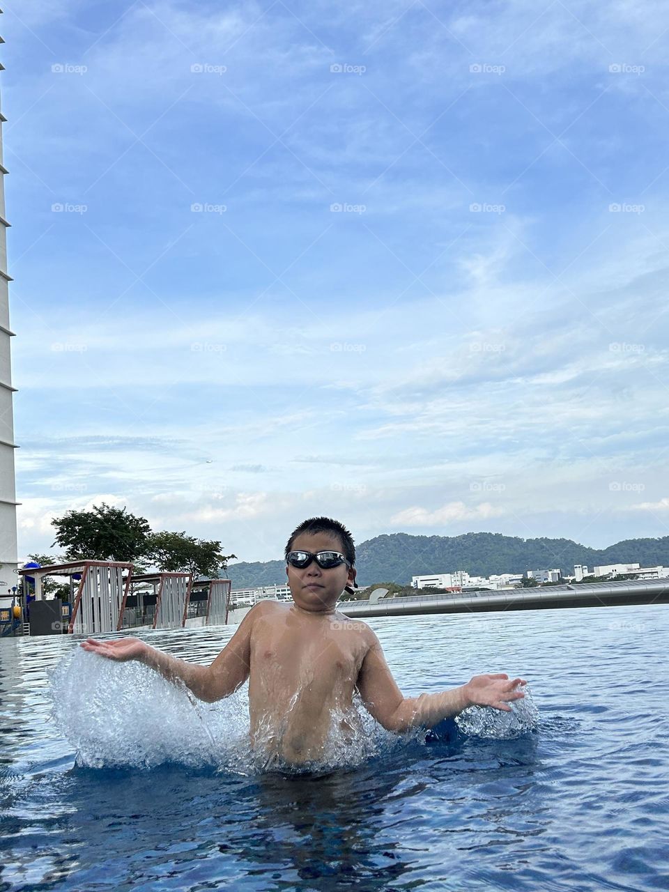 Fun in swimming pool