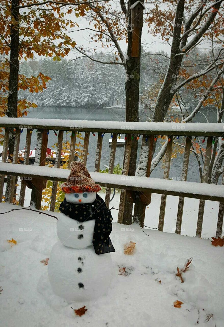Snowman on Deck.