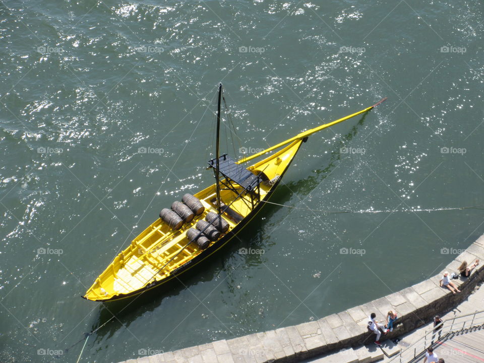 Small yellow boat 