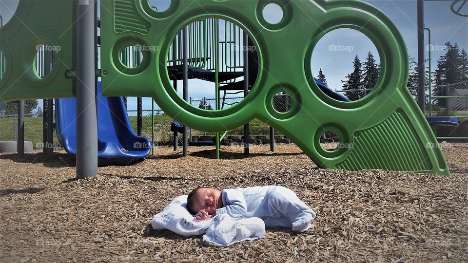 newborn dreams of a playground