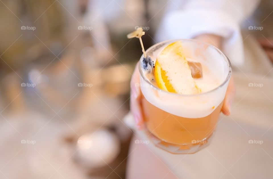 ginger tea with some peace of orange