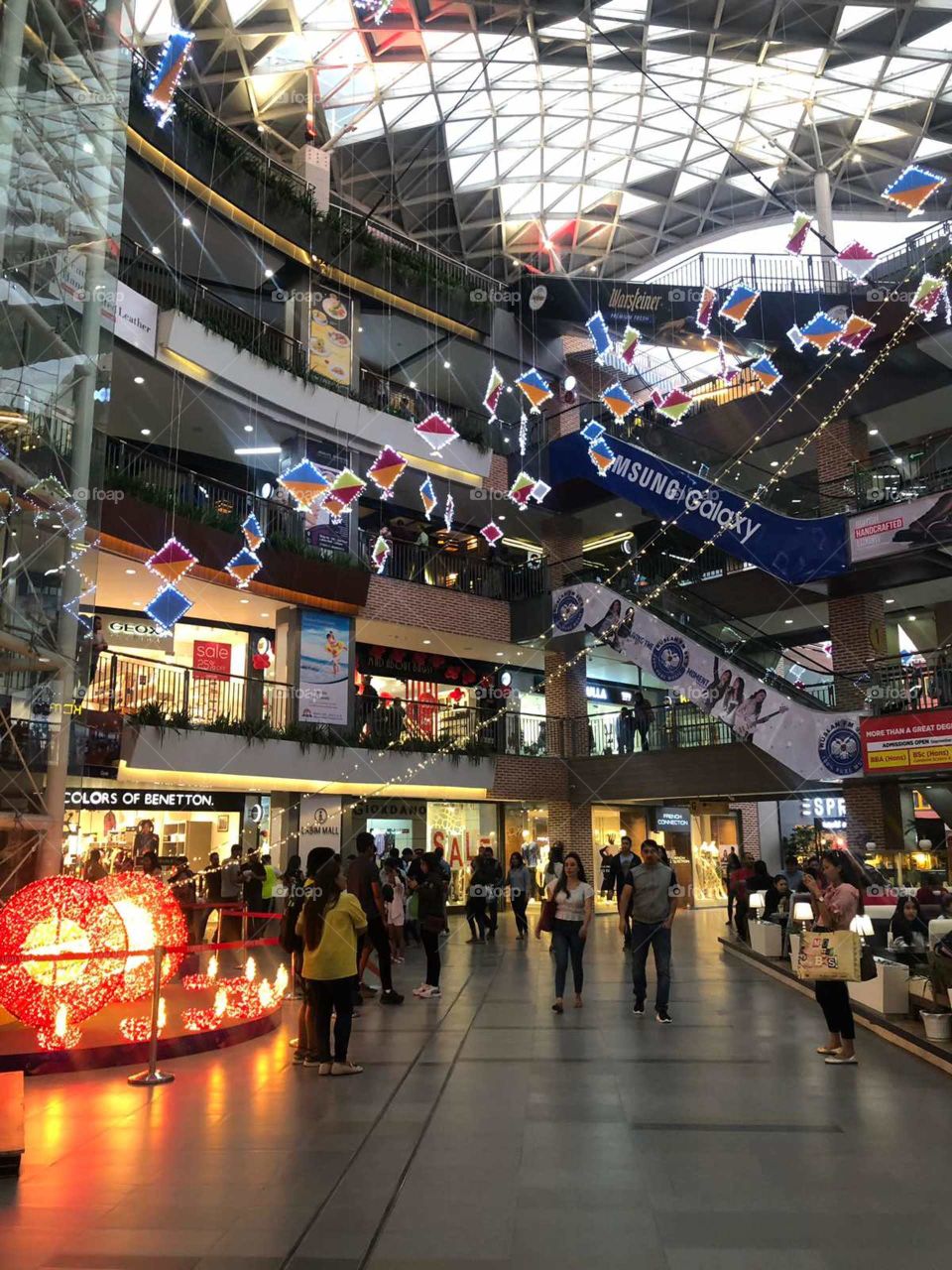 shopping malls during festive season