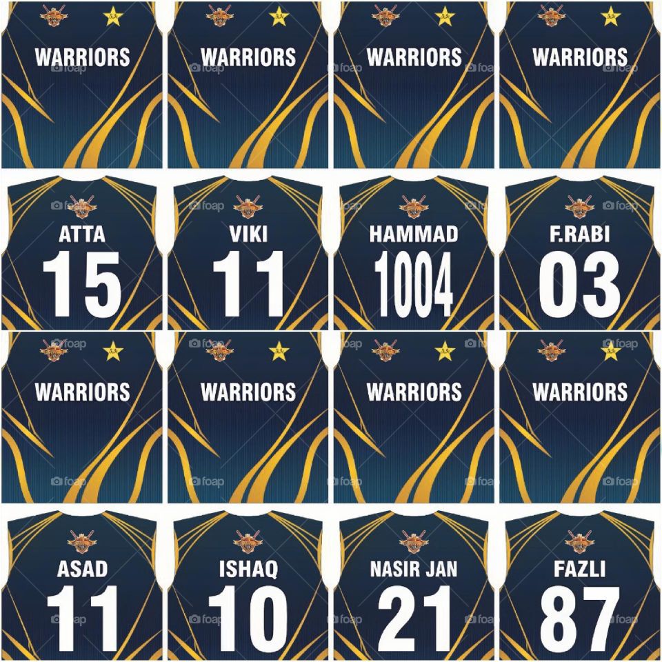 Warriors Team Jerseys
