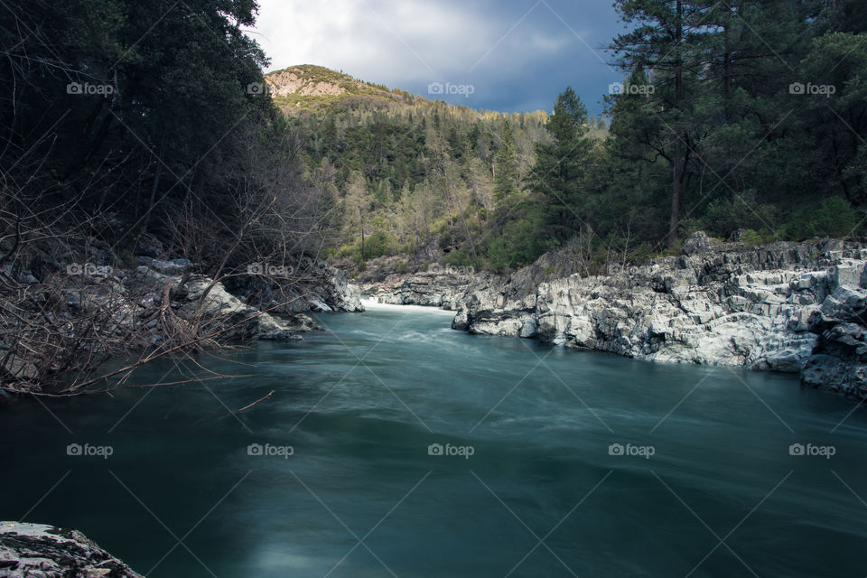 West branch feather river during winter