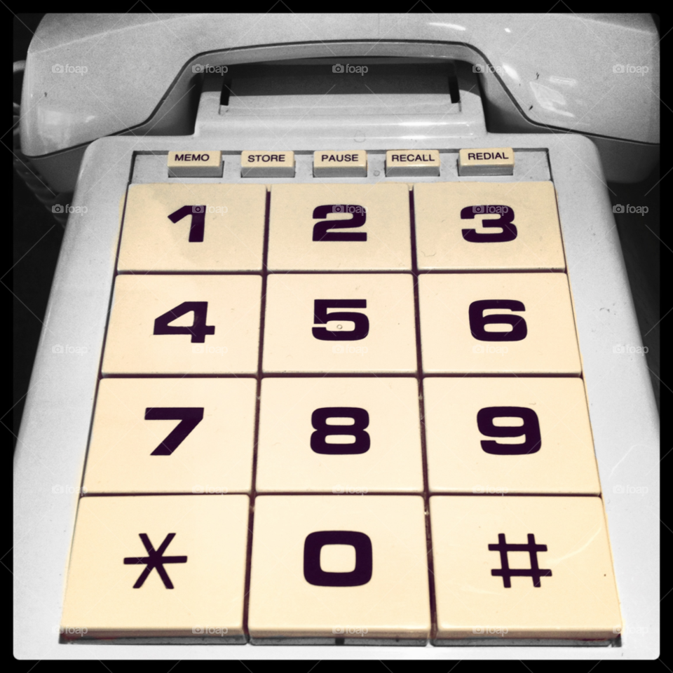 old numbers big phone by elpee