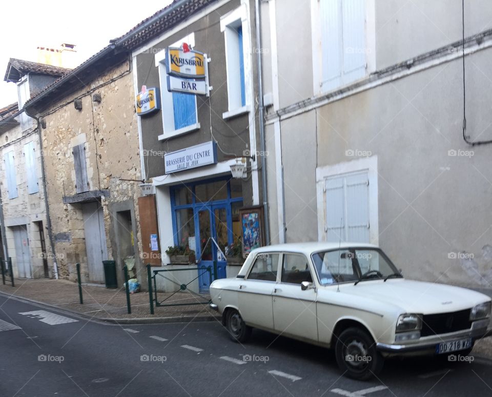 French car and french bar . 