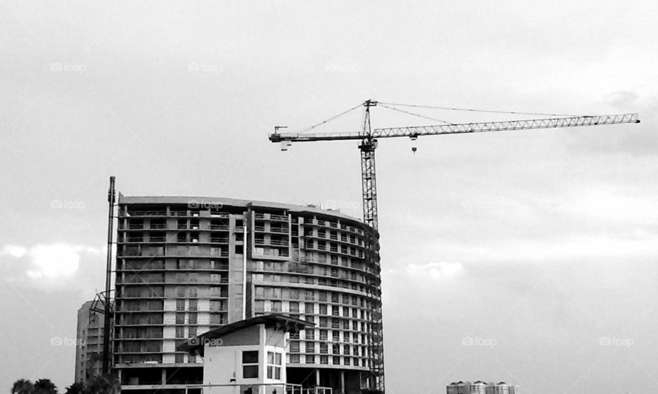 building a building beachside