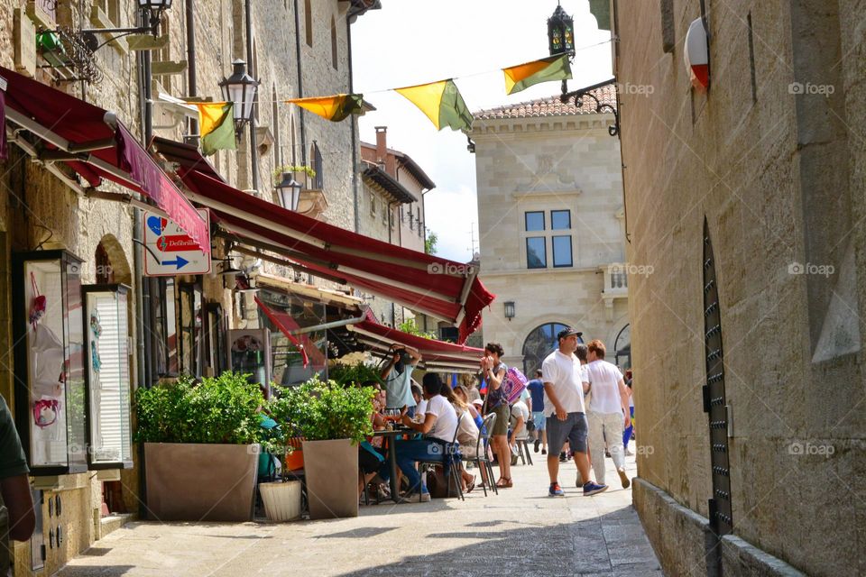 view in a old city