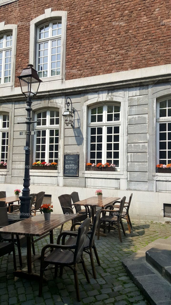 building chair table Architektur city