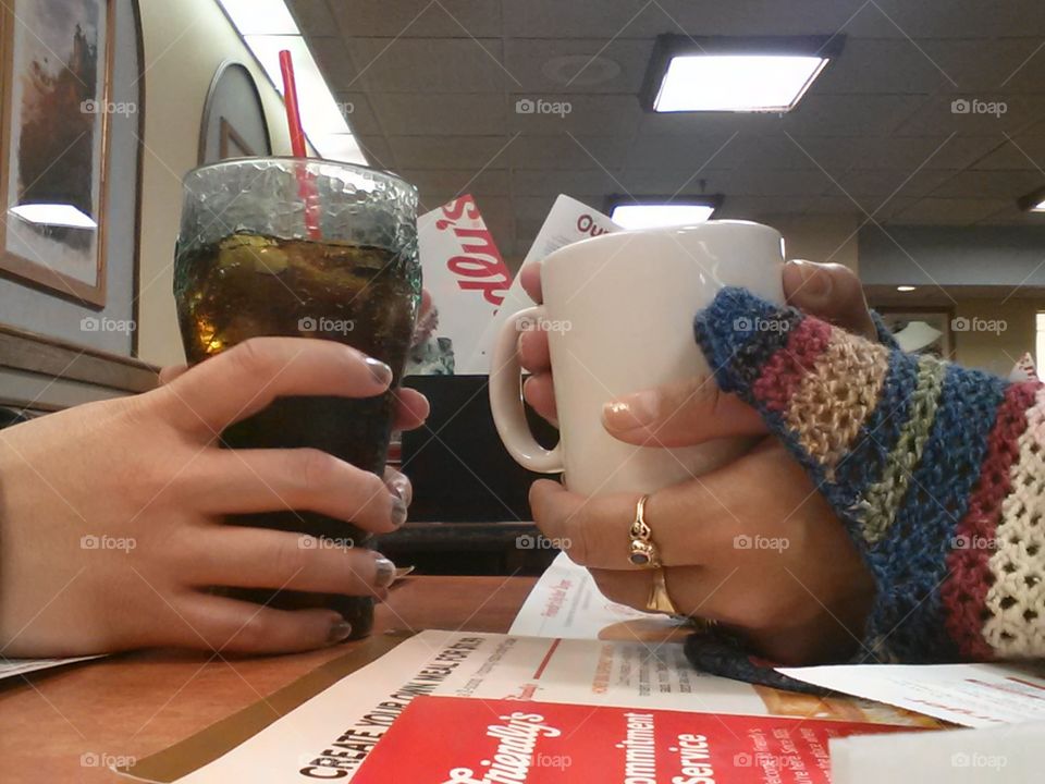 Time of undivided attention. My sister and I take time from the world to talk away from home where there is little interruption