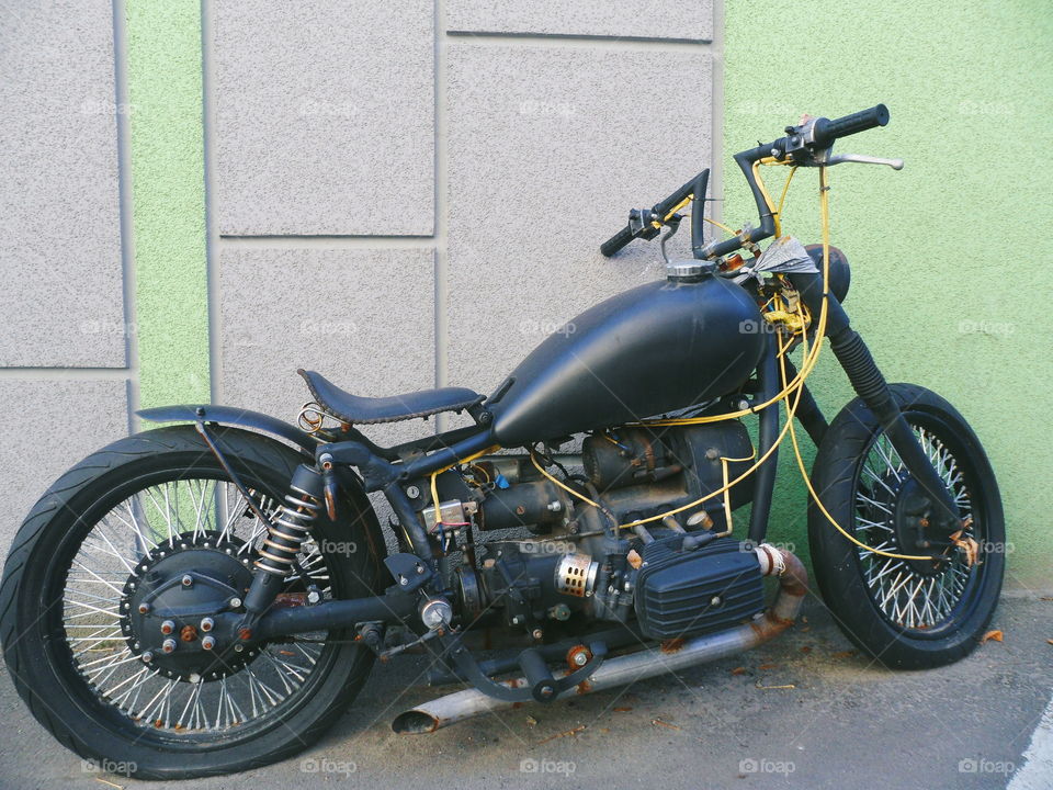 old motorcycle chopper