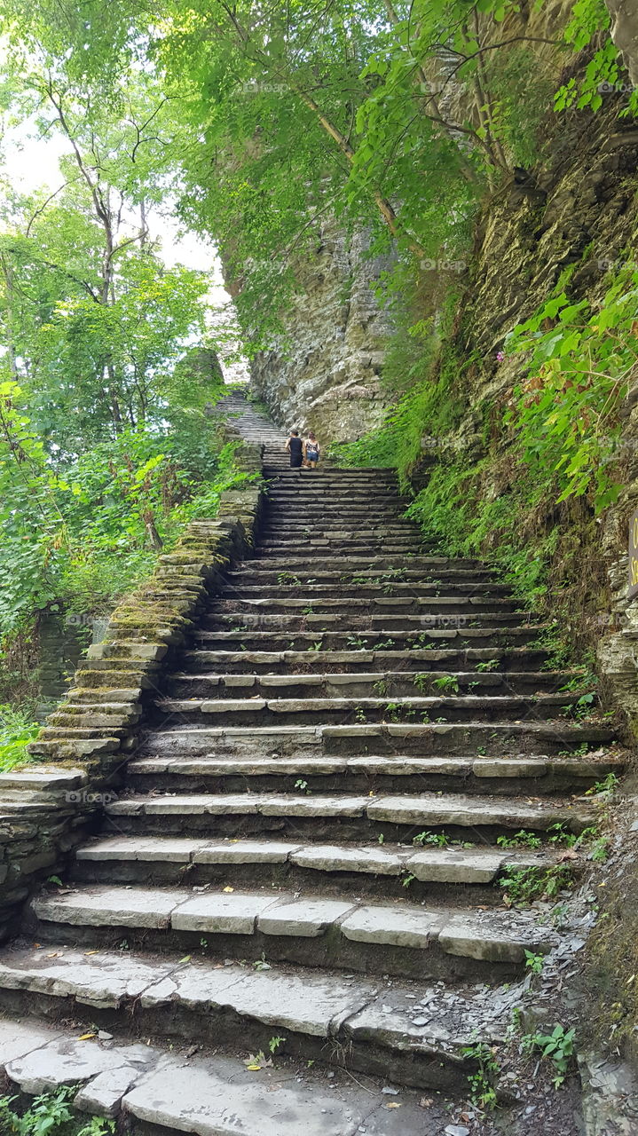 Stone stairs from State Park