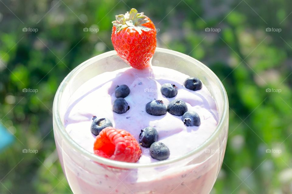 Close-up of healthy breakfast