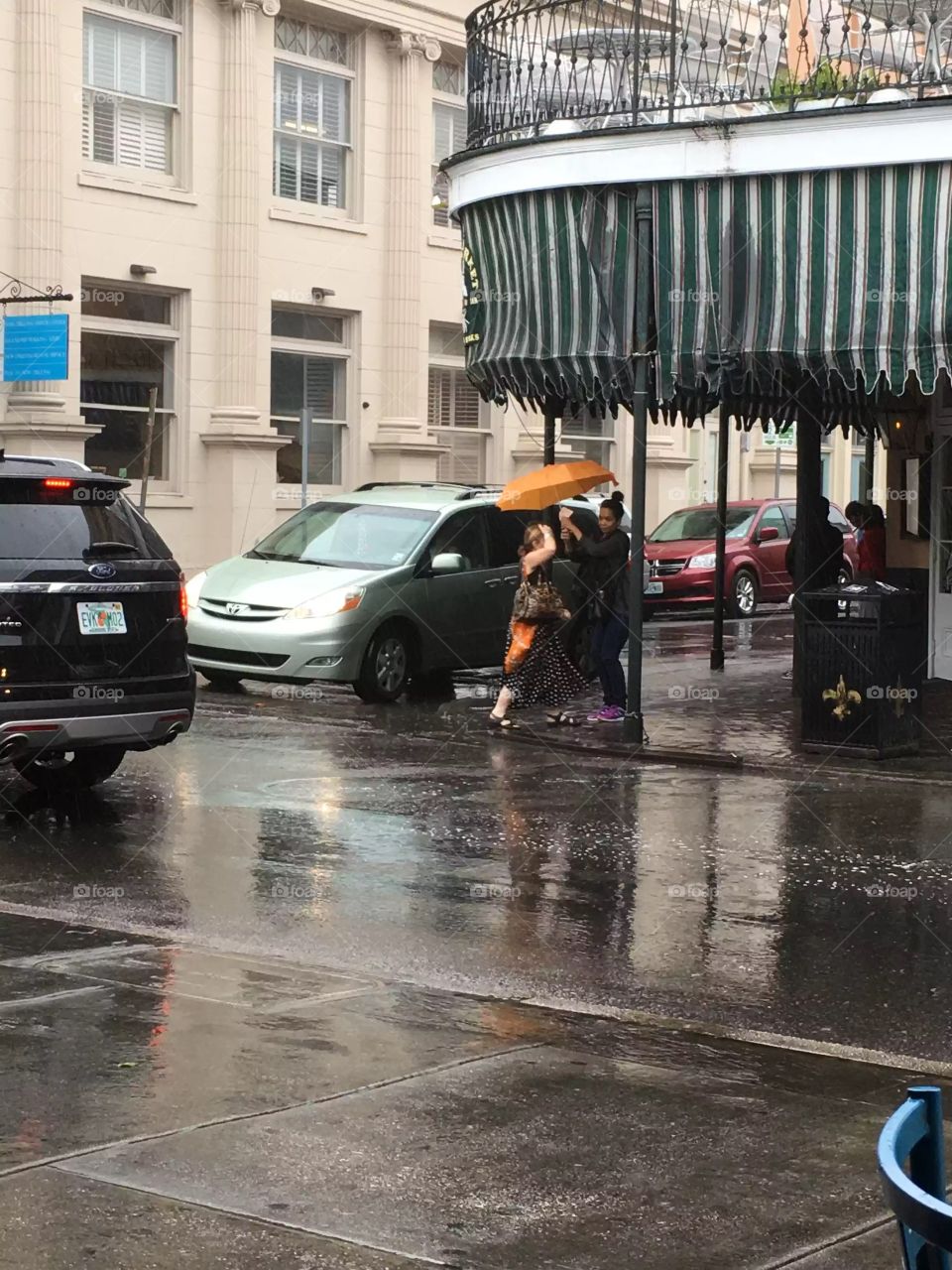 New Orleans in the rain