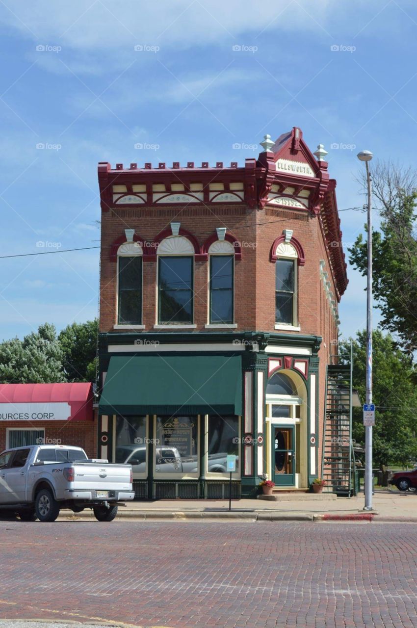 Tecumseh, IA downtown building
