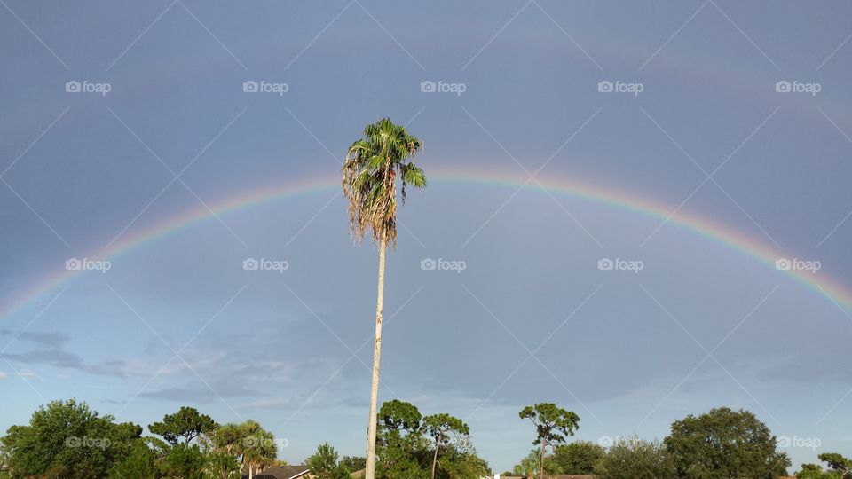 Rainbow in July. Melbourne, FL