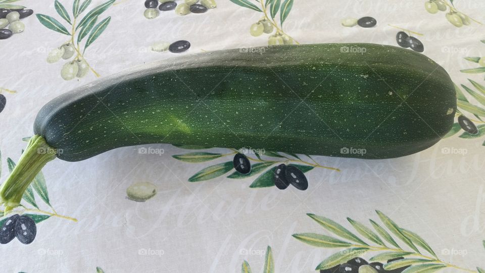 big awesome courgette from the garden