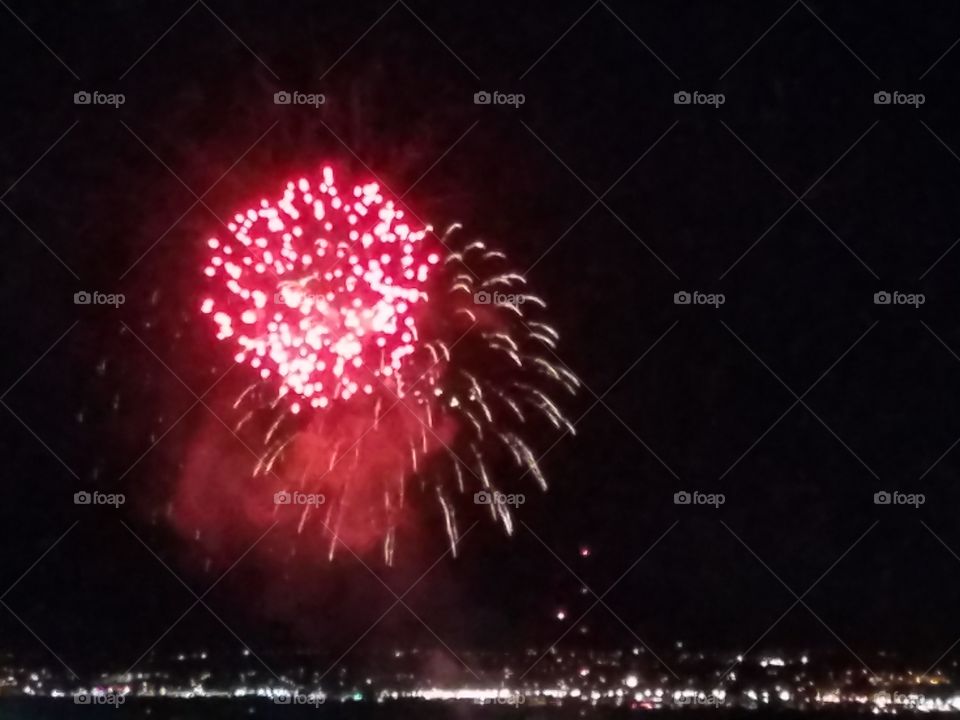 Fireworks, No Person, Flame, Festival, Christmas
