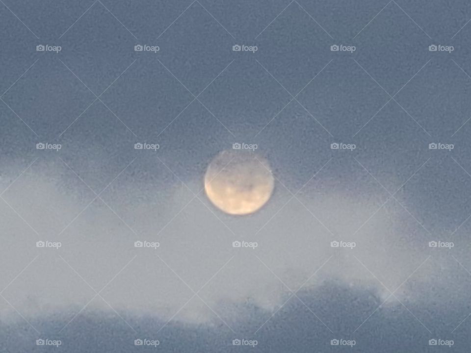 Moon in clouds
