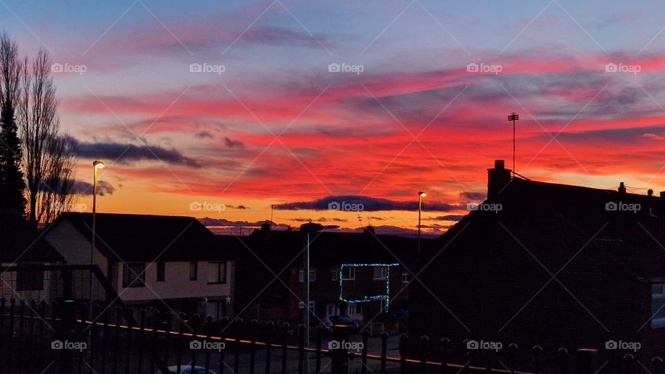 evening drawing in night sky