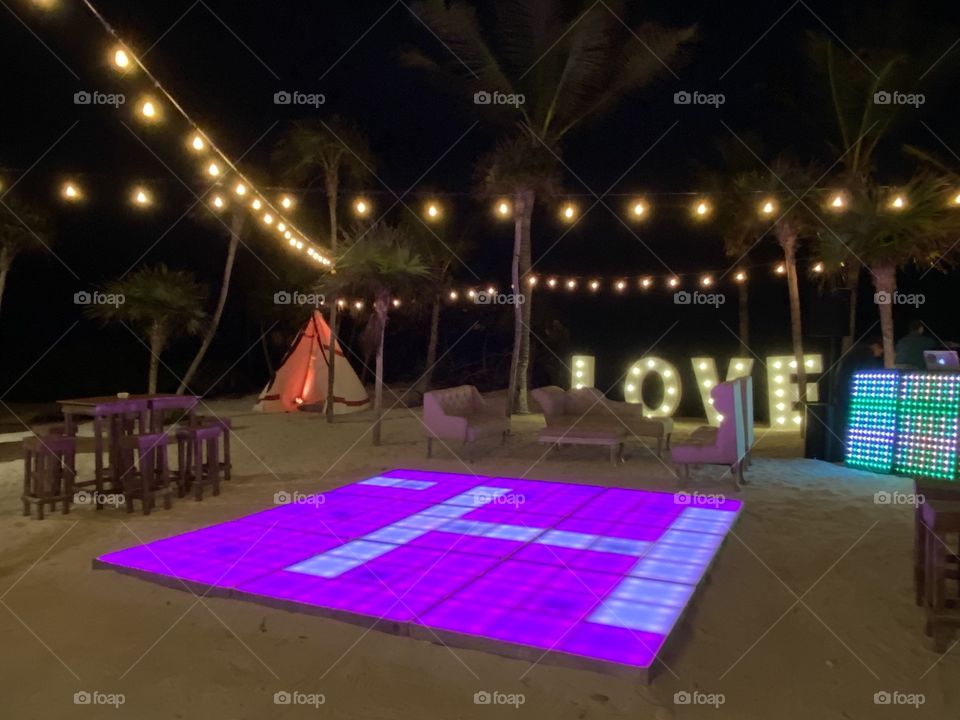 Beach Party Setup 