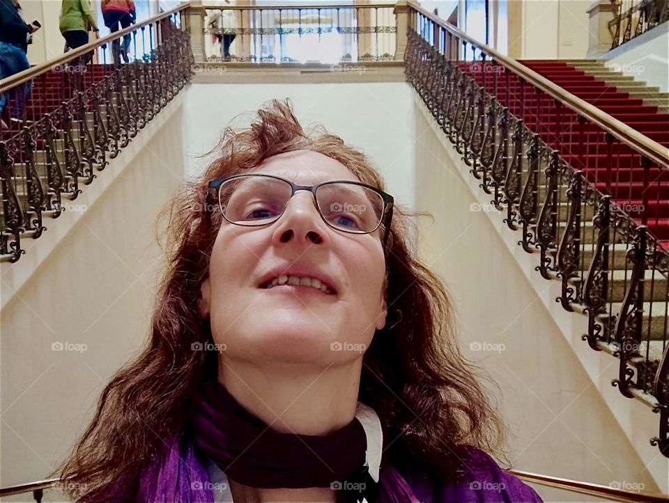 This lovely young lady is visiting the “Maximilianeum” in “Munich”, the capitol of “Bavaria”, a palatial building that houses the “Bavarian State Parliament” since 1949 and also the “Bavarian Senate” up until 1999. 2024. Hypnotic Productions