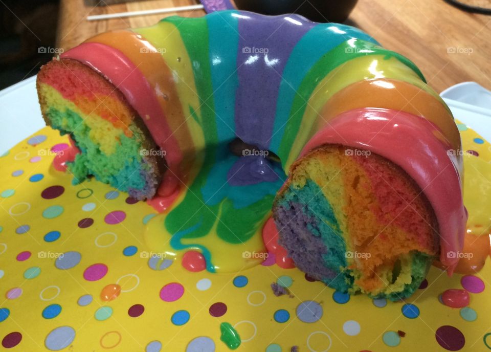 Rainbow cake !!
