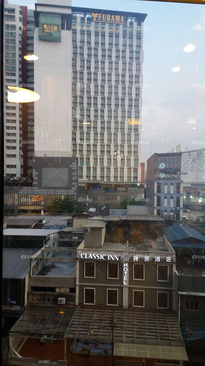 view from pizzahut restaurant.