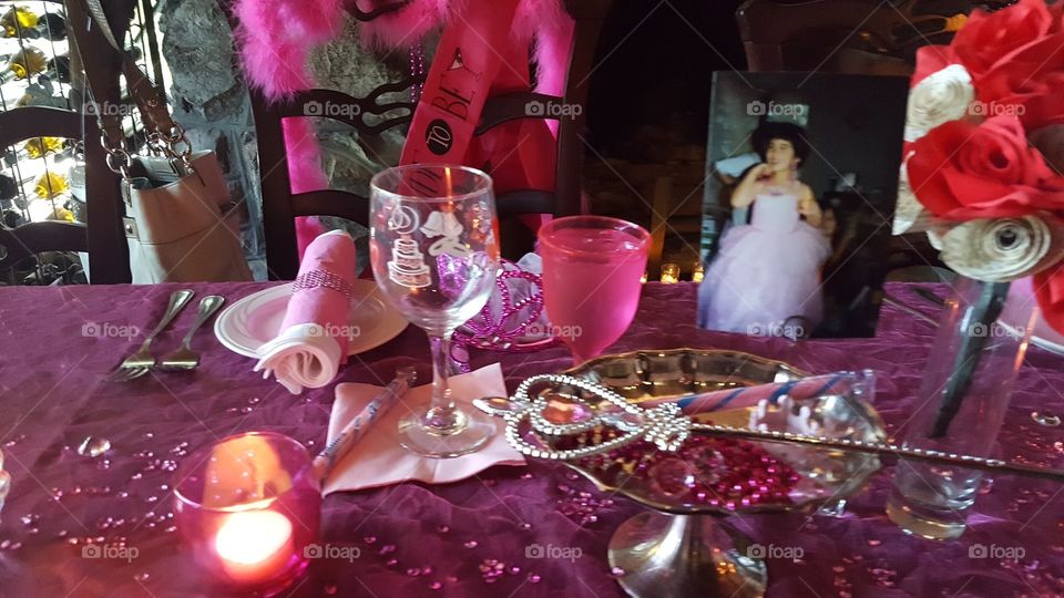 Pink Bride to be Bachelorette Party with a princess theme