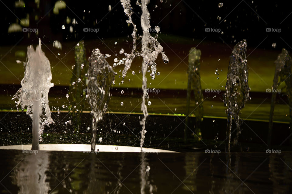 Bubbles and water drops abstract background 