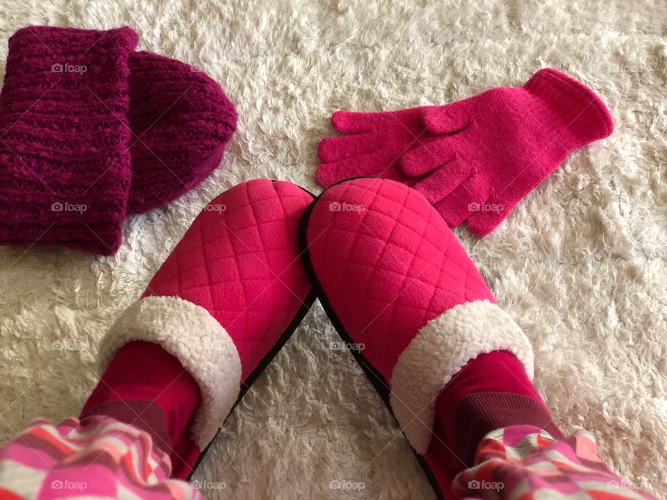 Cozy Isotoner slippers.
