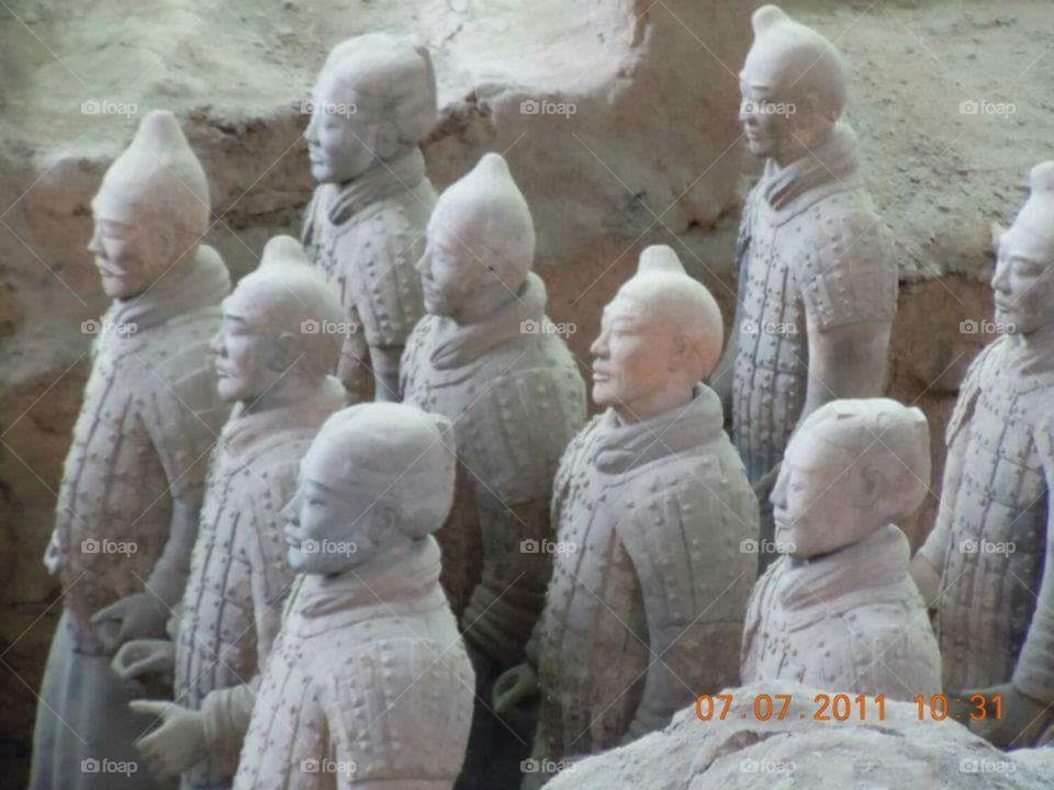 Terra Cotta Warriors. Xian, China
