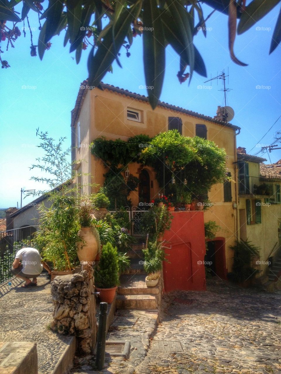 Small town in Provence,France